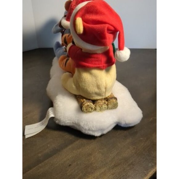 Gemmy Winnie The Pooh Tigger Eeyore Disney Christmas Sleigh Animated Singing - Picture 11 of 13